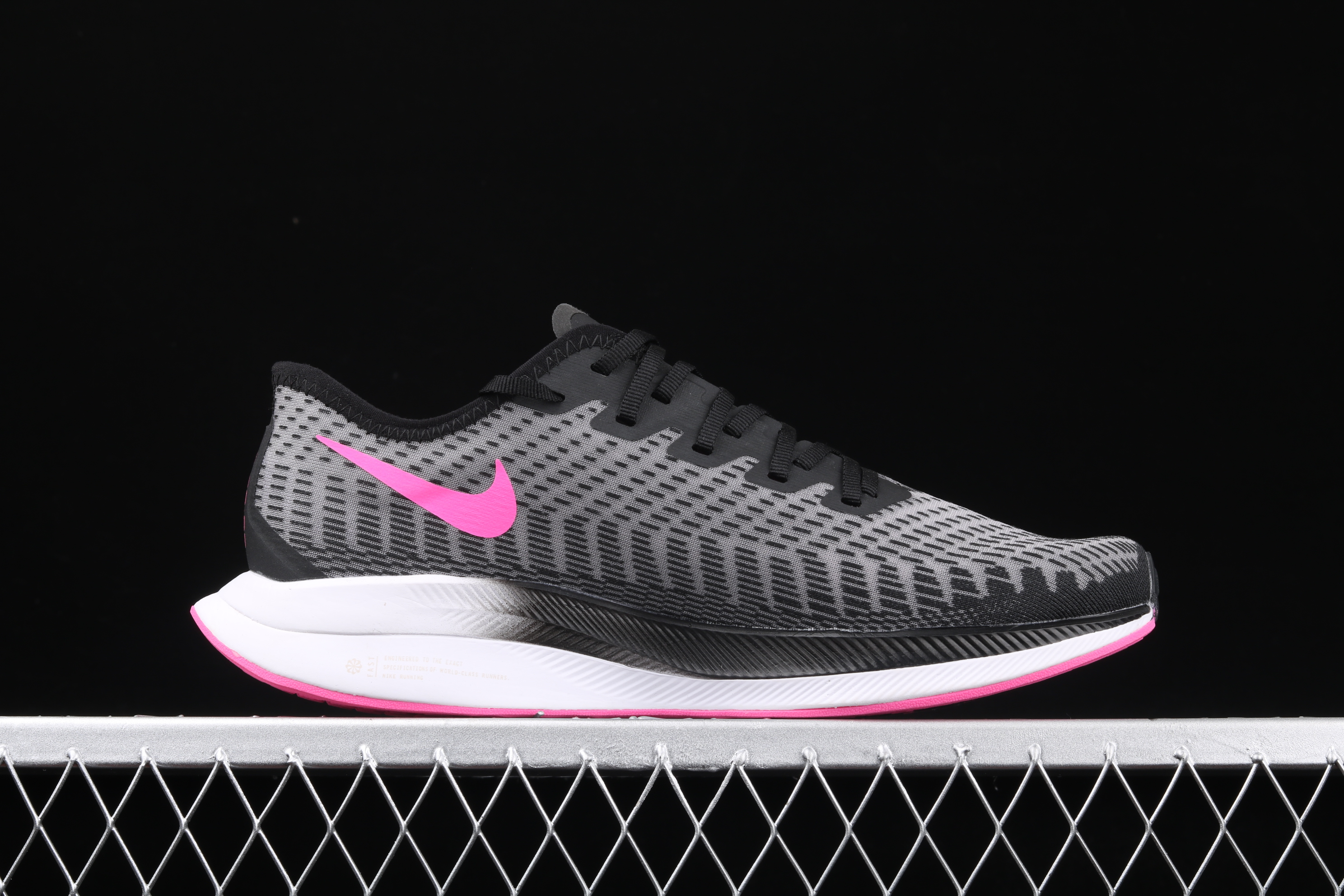 2020 Men Nike Zoom Pegasus Turbo 2 Black Pink White Running Shoes - Click Image to Close